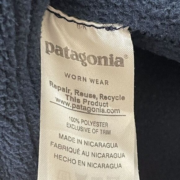 Patagonia Synchilla Fleece Womens Small Blue Long Sleeve Pullover Jacket Outdoor - Picture 4 of 7